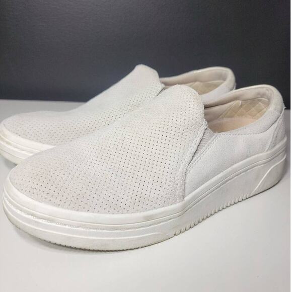 Womens Dr Scholls Loafer Shoe Cream Color Suede Size 8 - Picture 4 of 8